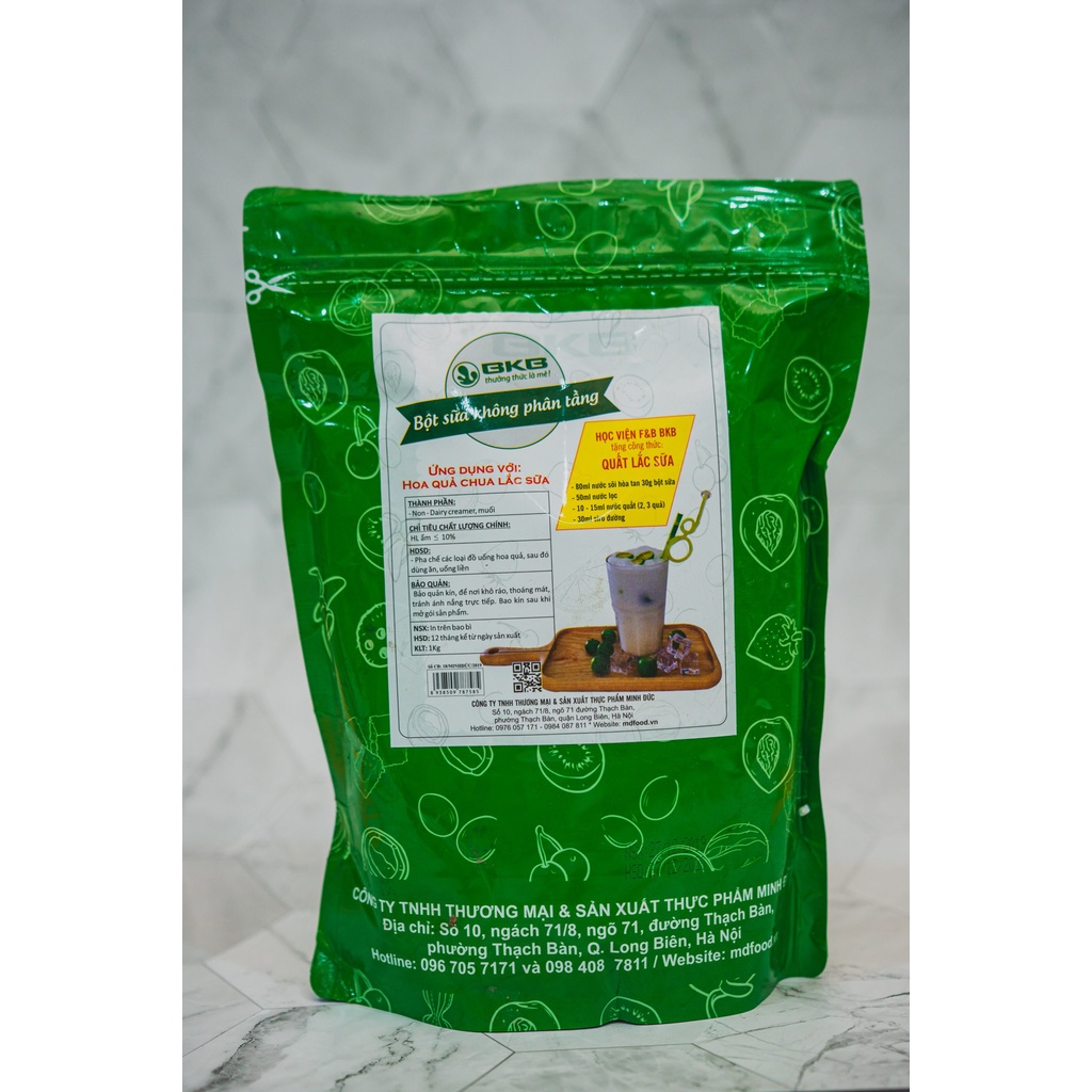 Bột quất lắc sữa BKB gói 1kg - Đồ uống giải khát thơm ngon, độc đáo
