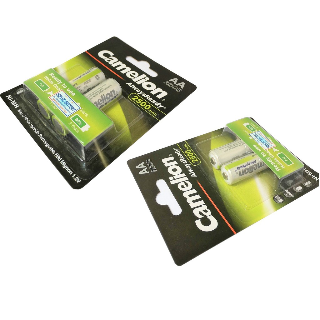 Bộ 4 Viên Pin Sạc AA Camelion 2500mAh Always Ready 1.2V