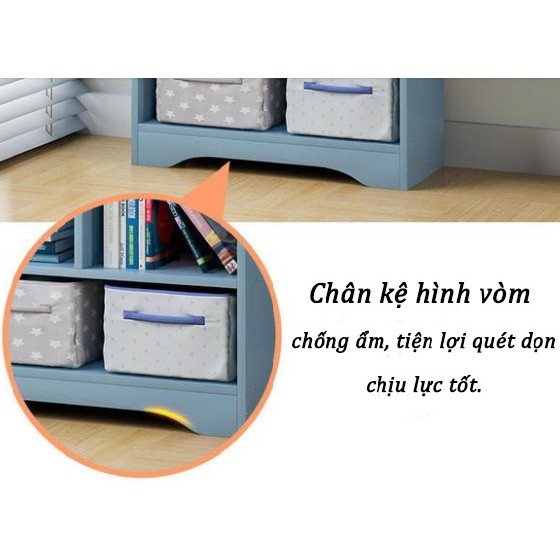 Kệ sách bằng gỗ dễ lắp ráp 120x75x20cm J0506 - HOM