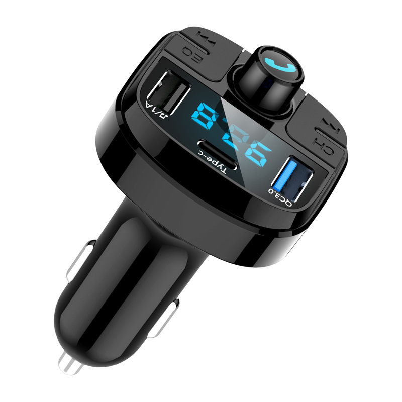 Củ Sạc Trên Ô Tô Không Dây Tích Hợp Fm Transmitter Mp3 Radio Cổng Sạc Usb