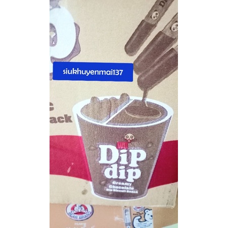 bánh que chấm kem socola dip dip 30 gr, hàng nhập philipines ( 1.2023)