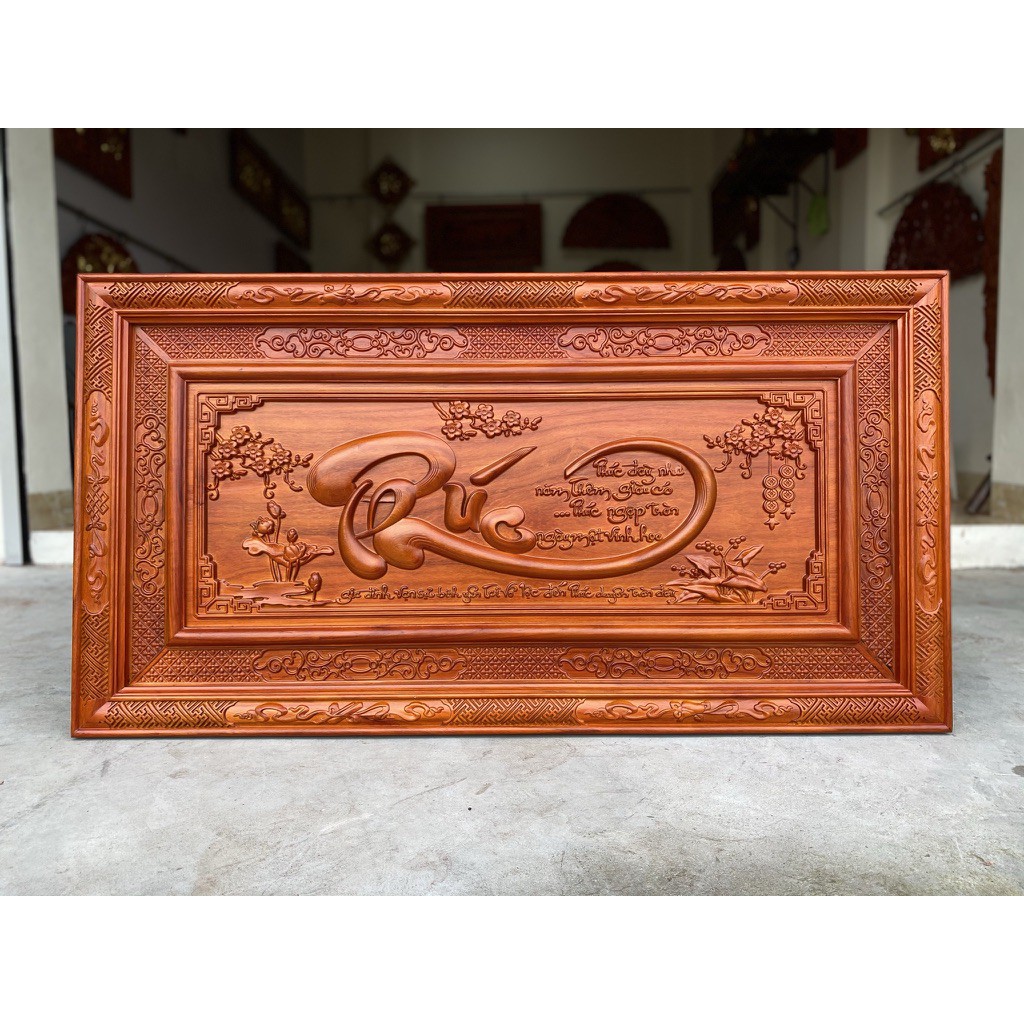 Tranh gỗ chữ phúc