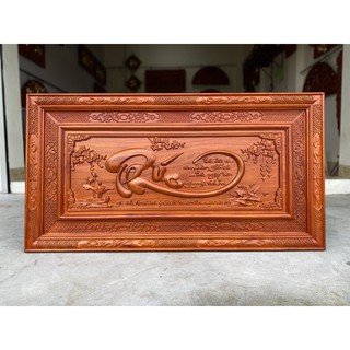 Tranh gỗ chữ phúc