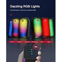 BlitzWolf AA-GCR3 AirAux Loa Máy Tính Loa Bluetooth AUX Âm Thanh Nổi HiFi 4 Chiếc Đèn RGB Nguồn Cung Cấp USB-Màu Đen