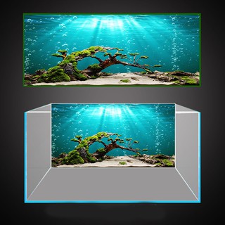 [Quà tặng] Tranh 3D hồ cá cảnh ( kích thước bể 60,70,80,90,100,110,120,150,160cm)