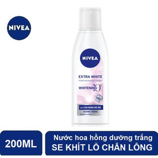 🌺🌺*Nước hoa hồng dưỡng trắng và giúp se khít lỗ chân lông Nivea 200ml