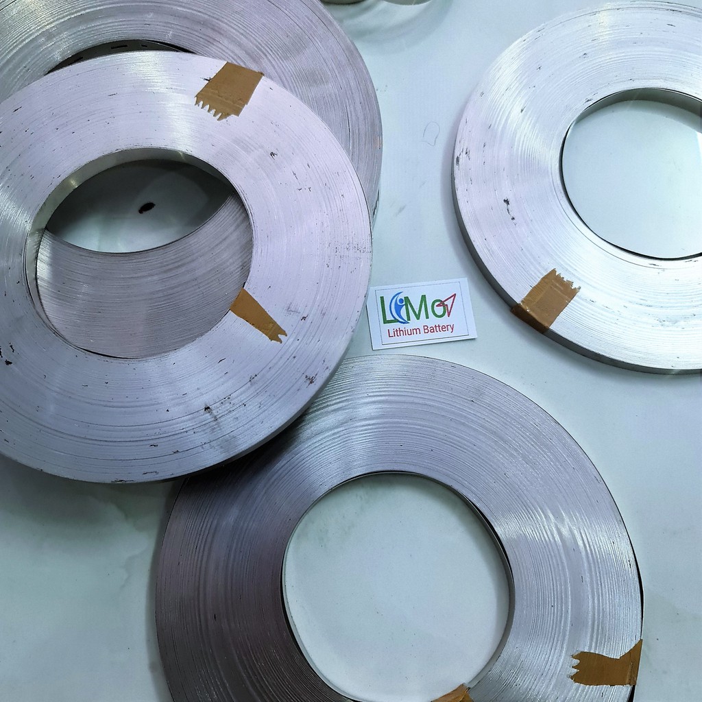 Kẽm hàn cell pin . Thép hàn pin đơn hàn cell 18650/26650/32650. Kẽm hàn cell mạ niken 0.15x8mm - LiMo