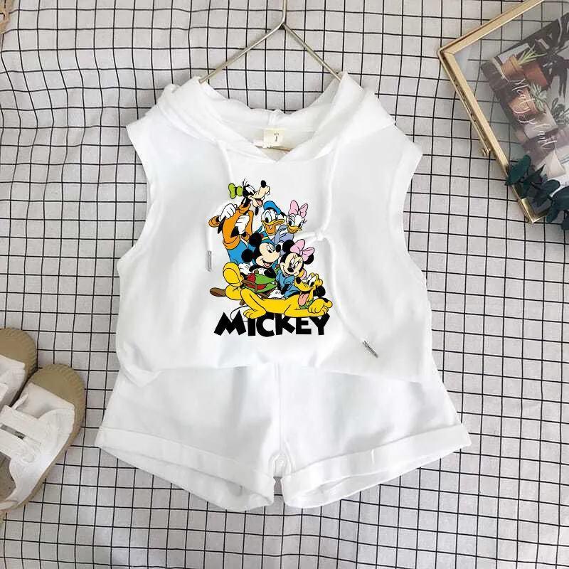 Set Áo Thun Có Nón Và Quần Short Thời Trang Mùa Hè Phong Cách Phương Tây Mới Cho Bé Trai / Gái