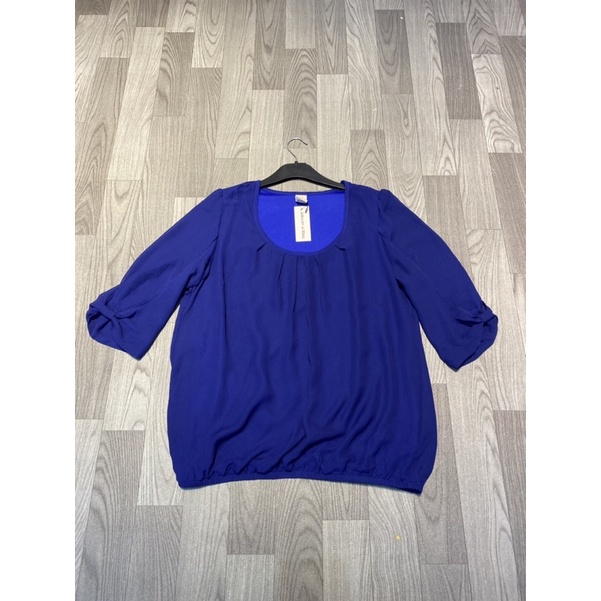 Áo voan tay lỡ bo gấu size eu 40