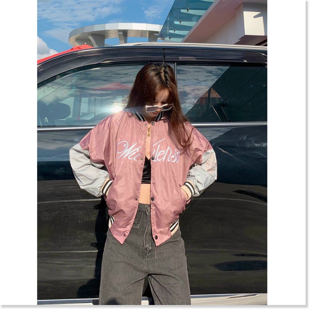 ÁO KHOÁC DU BOMBER UNISEX NỮ HỌA TIẾT SINH ĐỘNG THỜI TRANG MỚI KME