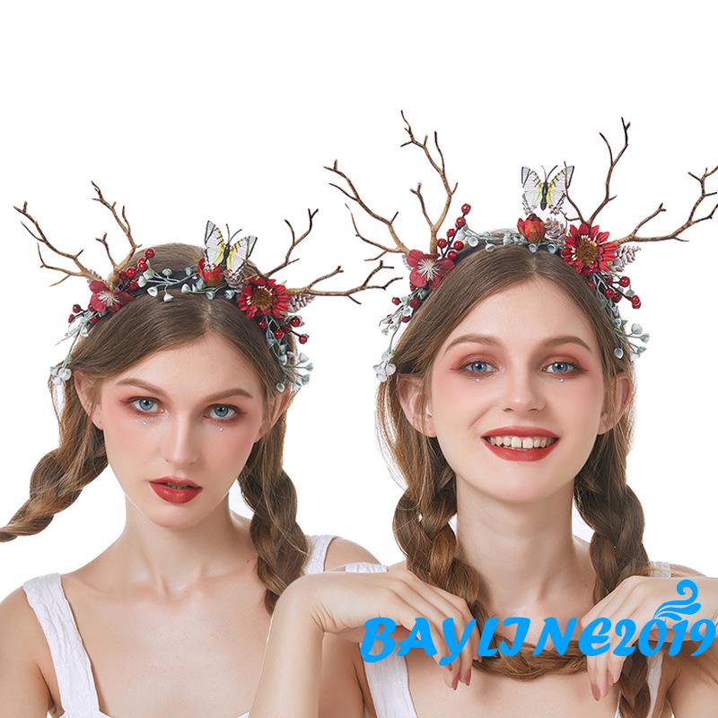 Cài tóc hình cây thông và bướm dễ thương cho nữ