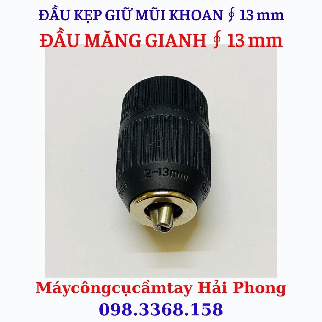 ĐẦU MĂNG GIANH ∮ 13mm NHỰA  - ĐẦU KẸP MŨI KHOAN ∮ 13mm