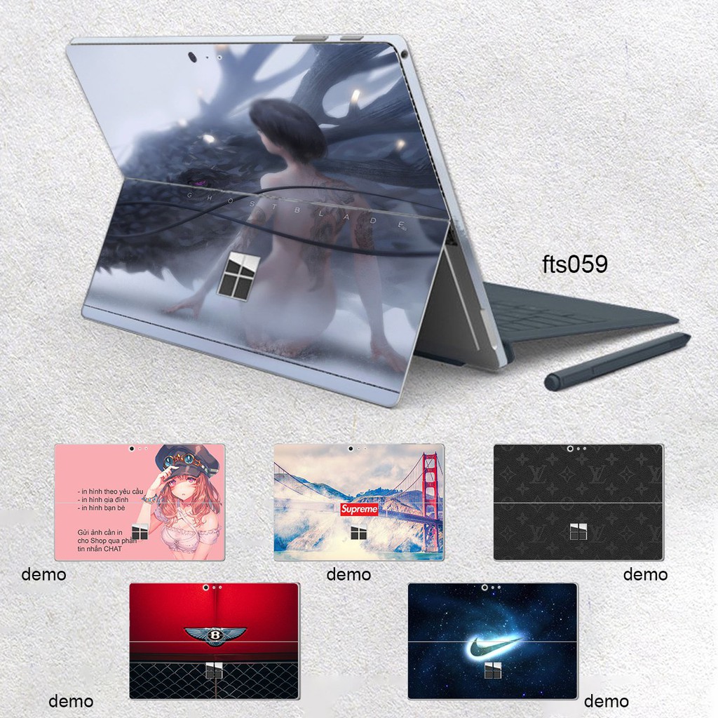 Skin dán hình Fantasy x06 cho Surface 3 2015; Go, Go 2, Go 3; Pro 2 3 4 5 6 7 8 9 X