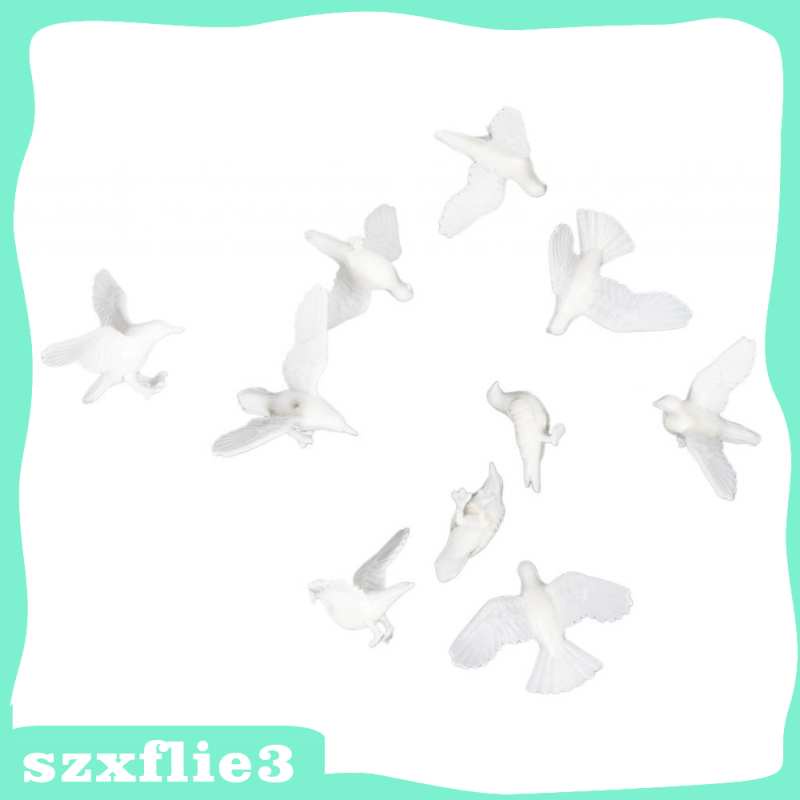 Set 10 Mô Hình Chim Bồ Câu Mini Trang Trí Nhà Búp Bê