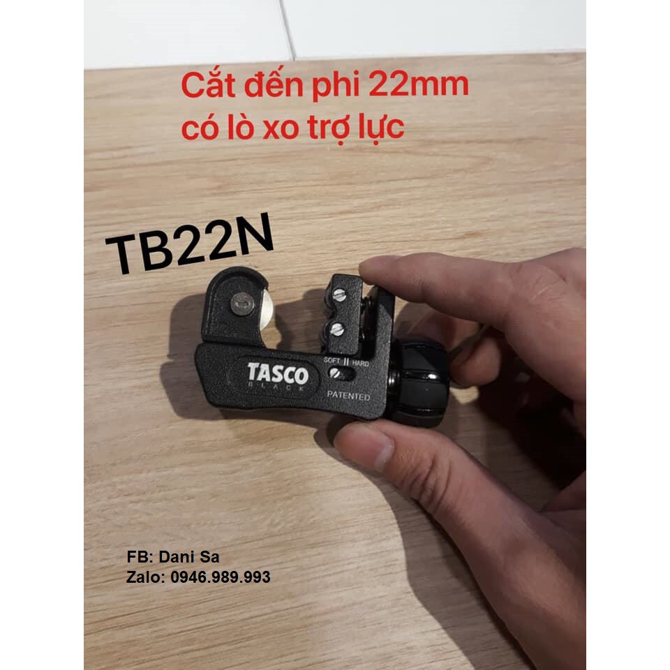 Dao cắt ống đồng Tasco Black TB22N có trợ lực lò xo