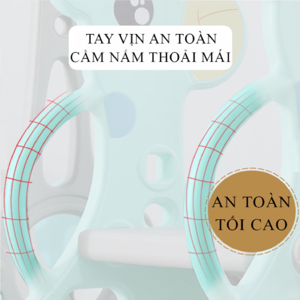 Cầu tuột xích đu 2 in1 cho bé tặng kèm bộ đồ chơi bóng rổ