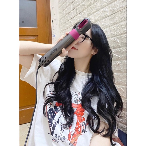 Máy sấy tóc tạo kiểu đa năng 5 đầu công suất lớn, lược điện chải tóc, tạo kiểu đa năng 3 mức chỉnh nhiệt