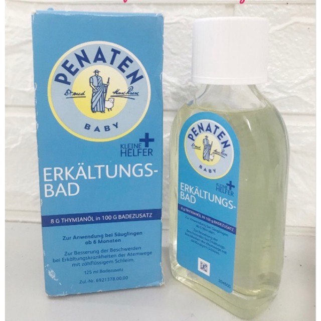 Tinh Dầu Tắm Chống Cảm Penaten Đức 125 ml Cho Bé Từ Sơ Sinh