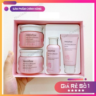 Bộ dưỡng da Innisfree Jeju cherry blossom Cream DUO SET 4 món