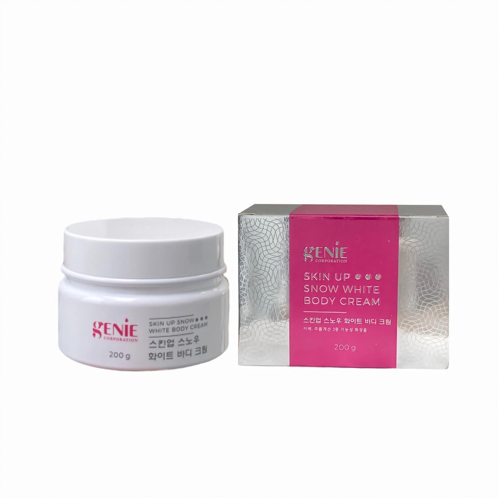 KEM BODY TINH THỂ NƯỚC GENIE SKIN UP SNOW WHITE BODY CREAM CHÍNH HÃNG