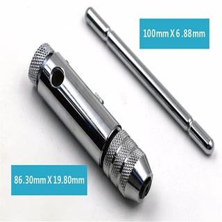 Bộ sản phẩm tay quay taro tạo ren răng tự động m3-m8 tặng kèm 5 mũi taro ren hình ảnh thực tế