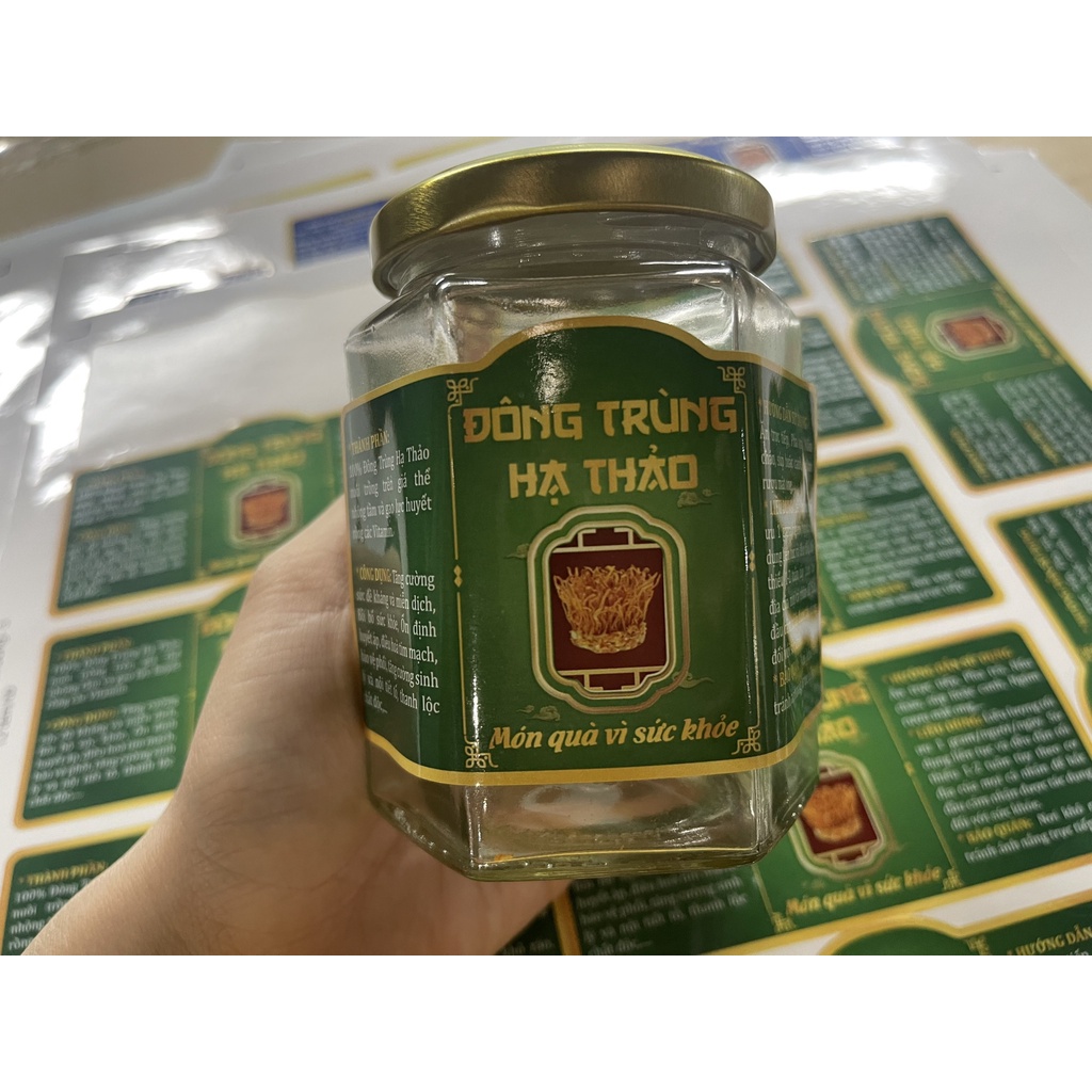 Combo 10 Tem dán đông trùng ha thảo