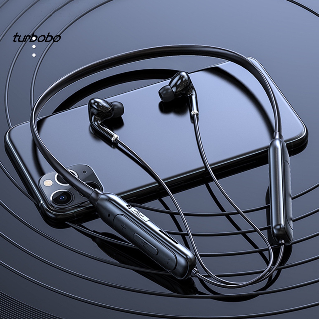 Tai nghe bluetooth 5.1 M60 không dây đeo cổ có khe cắm thẻ nhớ TF tiện dụng kèm phụ kiện
