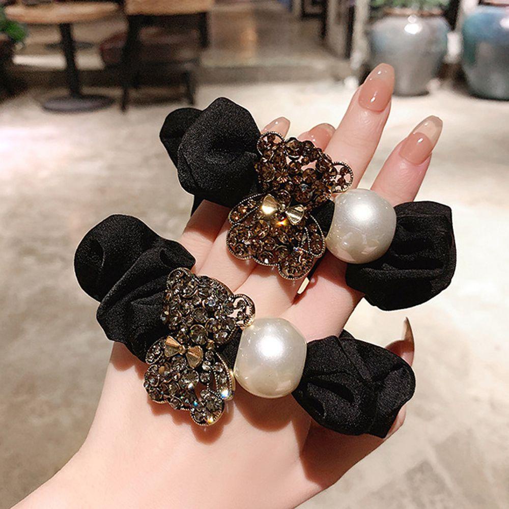 Dây Cột Tóc Phong Cách Vintage Thanh Lịch WMES15H|Dây Buộc Tóc Phong Cách Retro Cho Nữ