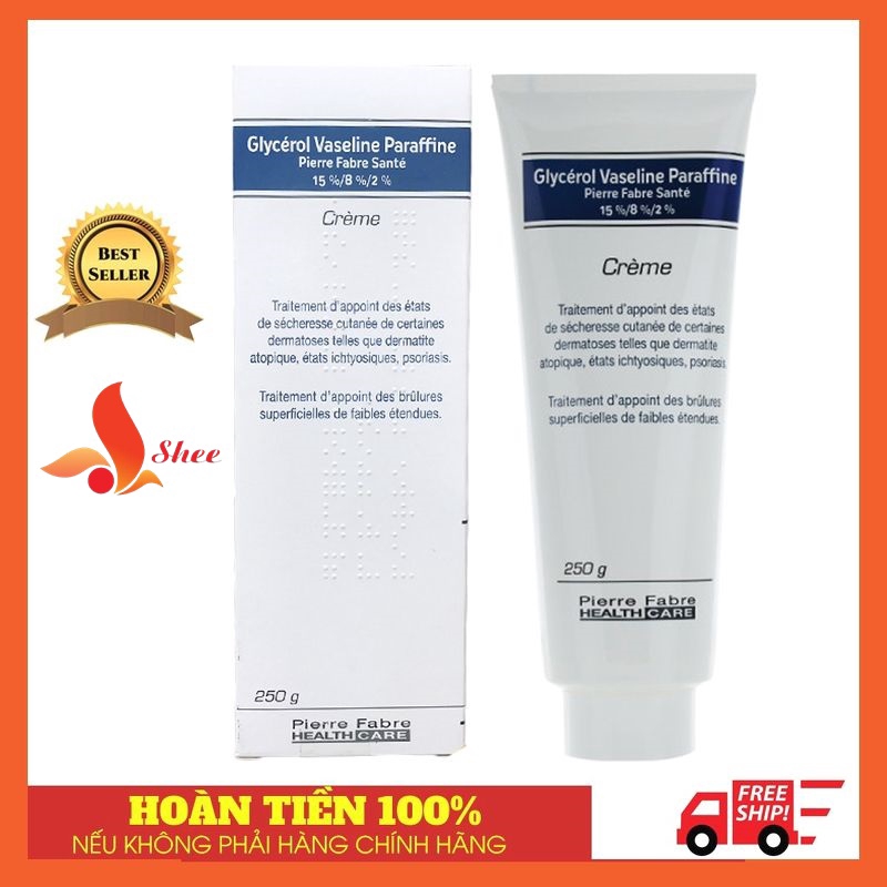 (MẪU MỚI) Kem dưỡng nẻ, chàm sữa Dexeryl Pháp 250g (Glycerol Vaseline Paraffine) - Shee Shop