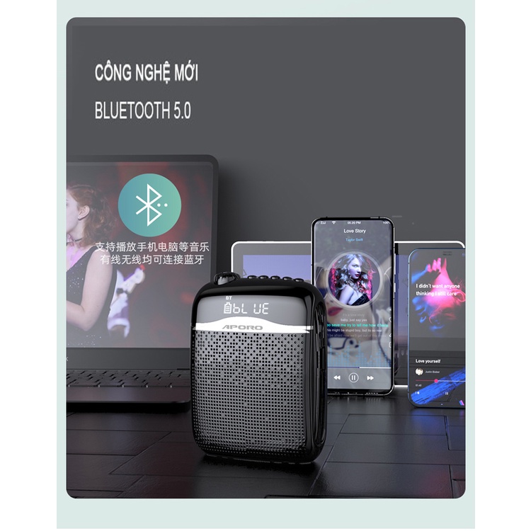 Máy trợ giảng không dây Aporo T21 2.4G New 2022