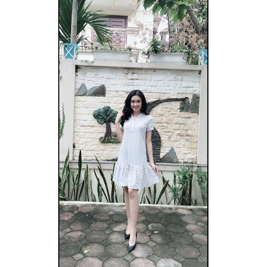 đầm chấm bi charlie