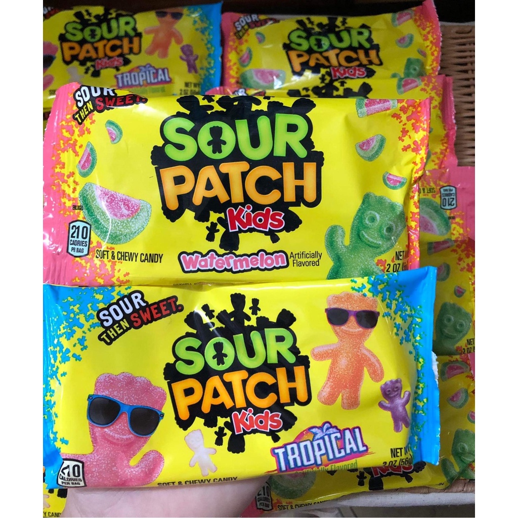 Kẹo dẻo cho bé Sour Patch Kids and Swedish Fish Mini - Mỹ