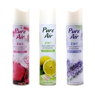 Xịt phòng Pure Air hương tự nhiên 280ml có 3 mùi
