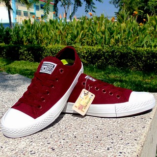 Giày Ck2 Đỏ Đô Nữ Cổ Thấp