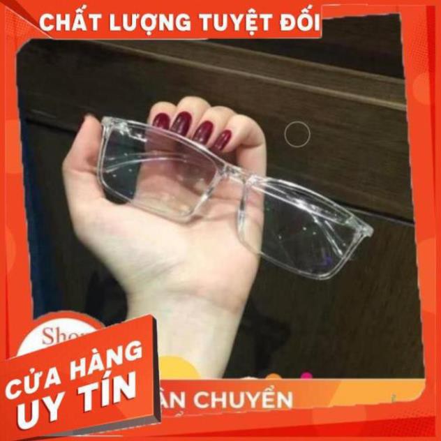 (Hàng Cao Cấp) MẮT KÍNH CHỮ V GỌNG TRONG CỰC TEEN