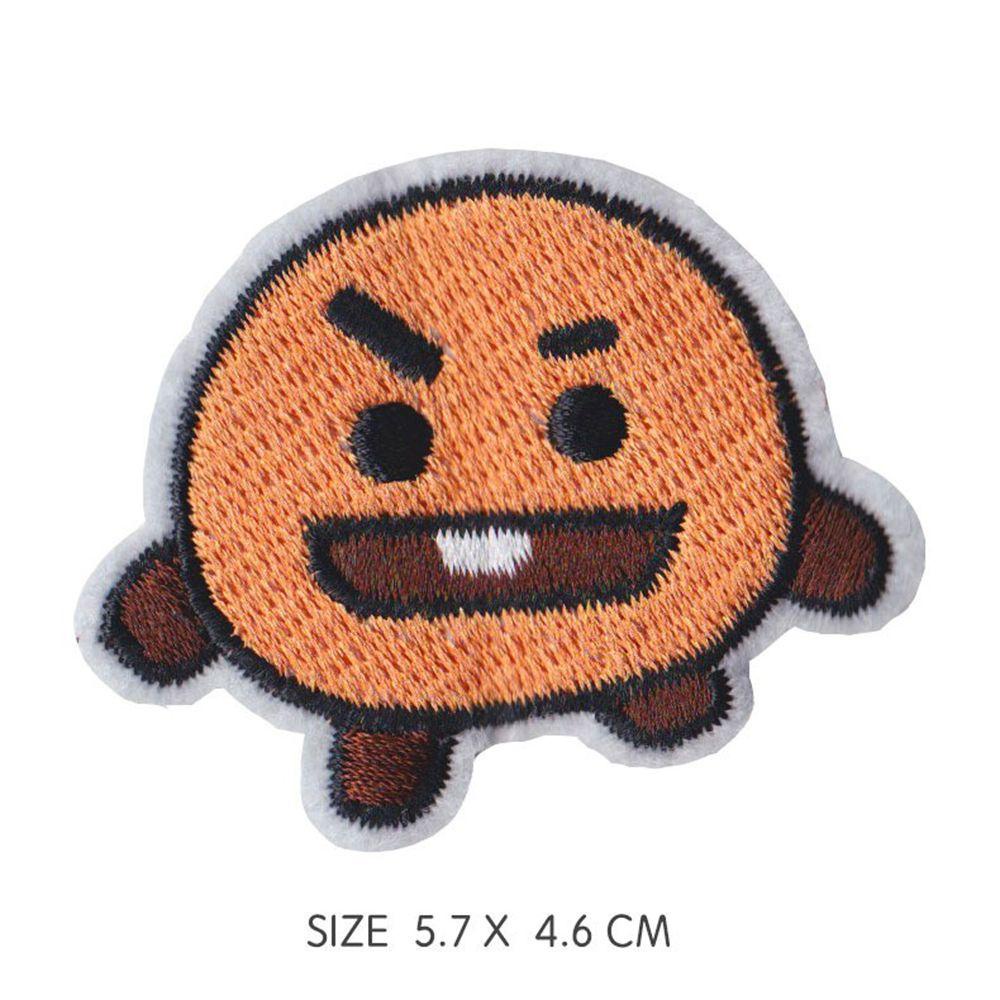 BEAUTY Easy to Operate Clothes Patches Clothes Decoration Sew Fabric BT21 Iron On Patch Suitable for Bags Caps Towels with Back Adhesive BTS Peripheral Product Durable Embroidery Process