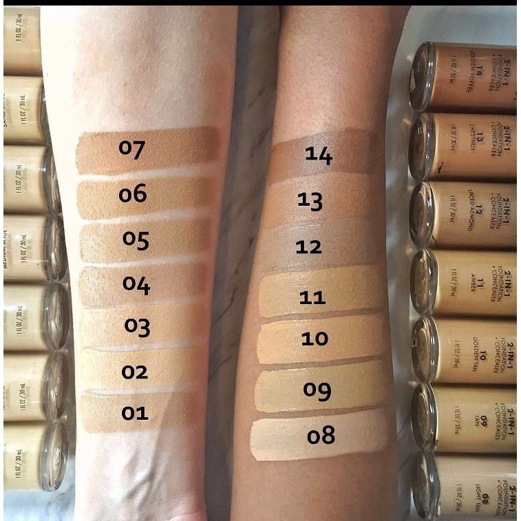 Kem nền che khuyết điểm Milani conceal + perfect 2 in 1 foudation 30ml | BigBuy360 - bigbuy360.vn