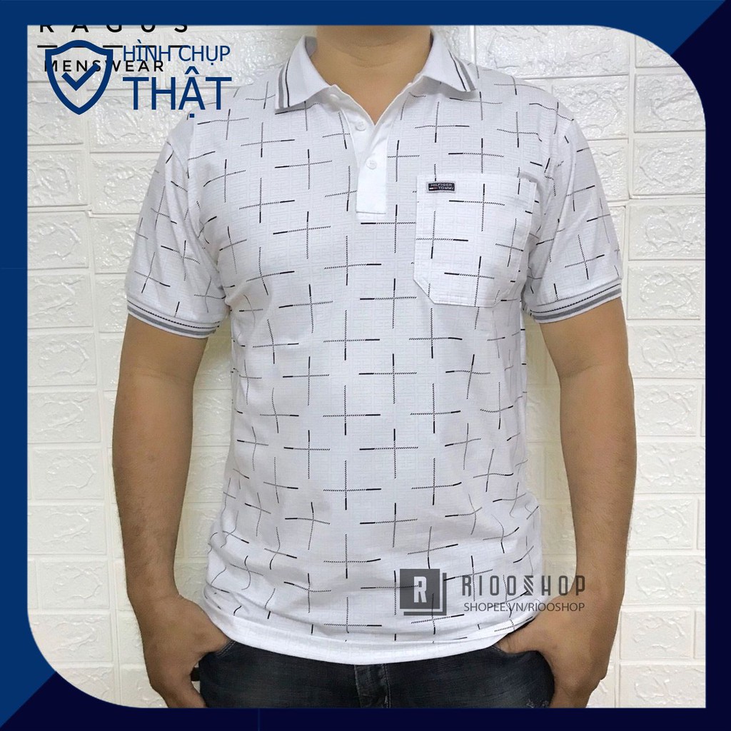 [XẢ KHO] Áo thun nam có cổ men hoạ tiết phối túi cao cấp RCP022 | BigBuy360 - bigbuy360.vn