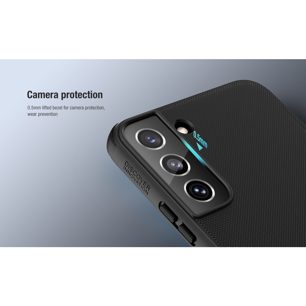 Ốp Lưng Samsung Galaxy S22 Plus Nhựa Sần Viền Dẻo Hiệu Nillkin Chính Hãng