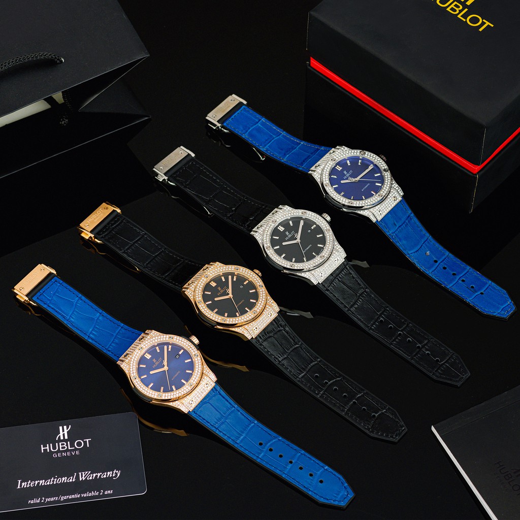 [Máy cơ] Đồng hồ nam Hublot máy cơ automatic - 38mm chống xước, nước hàng fullbox hãng -   shop106 | BigBuy360 - bigbuy360.vn