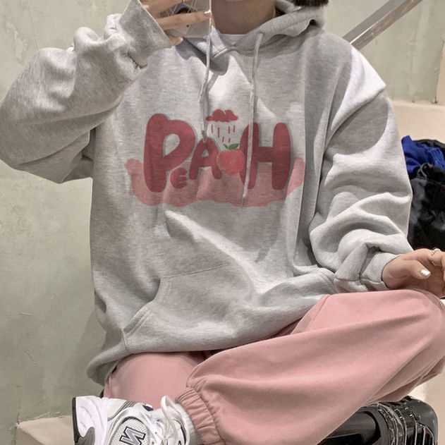 Áo Khoác Cotton Có Mũ Trùm Dáng Rộng Thời Trang Mùa Đông Phong Cách Hàn Quốc Cho Nữ