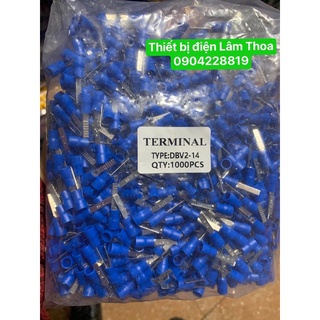 Đầu cos kim dẹt 1000 cái dbv2-14