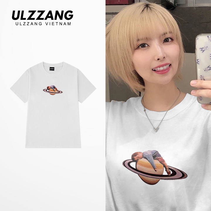 Áo thun tay lỡ ULZZANG cotton dáng unisex form rộng in hình child sleep | BigBuy360 - bigbuy360.vn