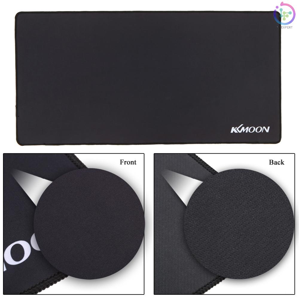 KKmoon 800*400*2mm Large Size Plain Black Extended Water-resistant Anti-slip Rubber Speed Gaming Game Mouse Mice Pad Desk Mat