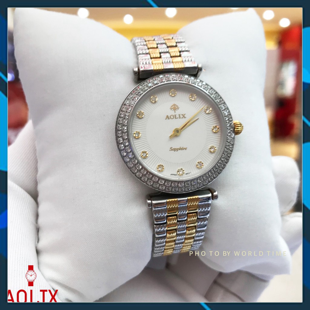 Đồng hồ Nữ Aolix AL1020L DEMI Full hộp , Thẻ bảo hành hãng , Kính Sapphire chống xước chống nước , Dây thép 316L
