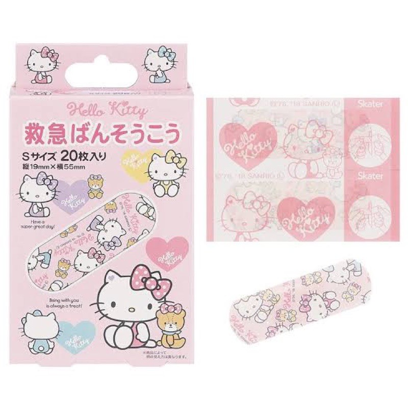 Băng keo cá nhân urgo dễ thương hình gấu Pooh, Hello Kitty (nội địa Nhật)