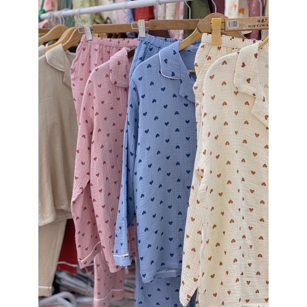 PIJAMAS muslinn TAY DÀI QUẦN DÀI ĐANG SALE | BigBuy360 - bigbuy360.vn