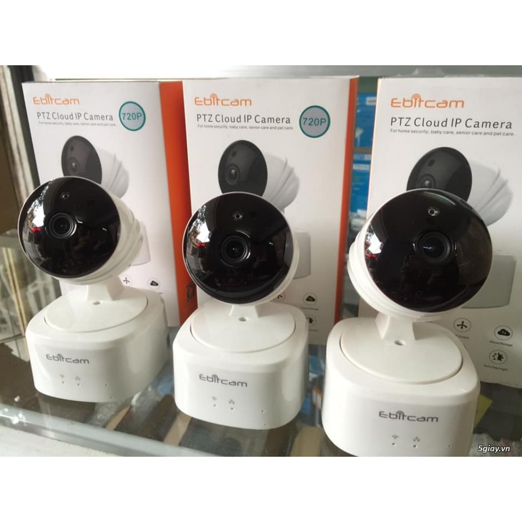 Camera IP wifi Ebitcam E2 quay quét, đàm thoại 2 chiều 720p