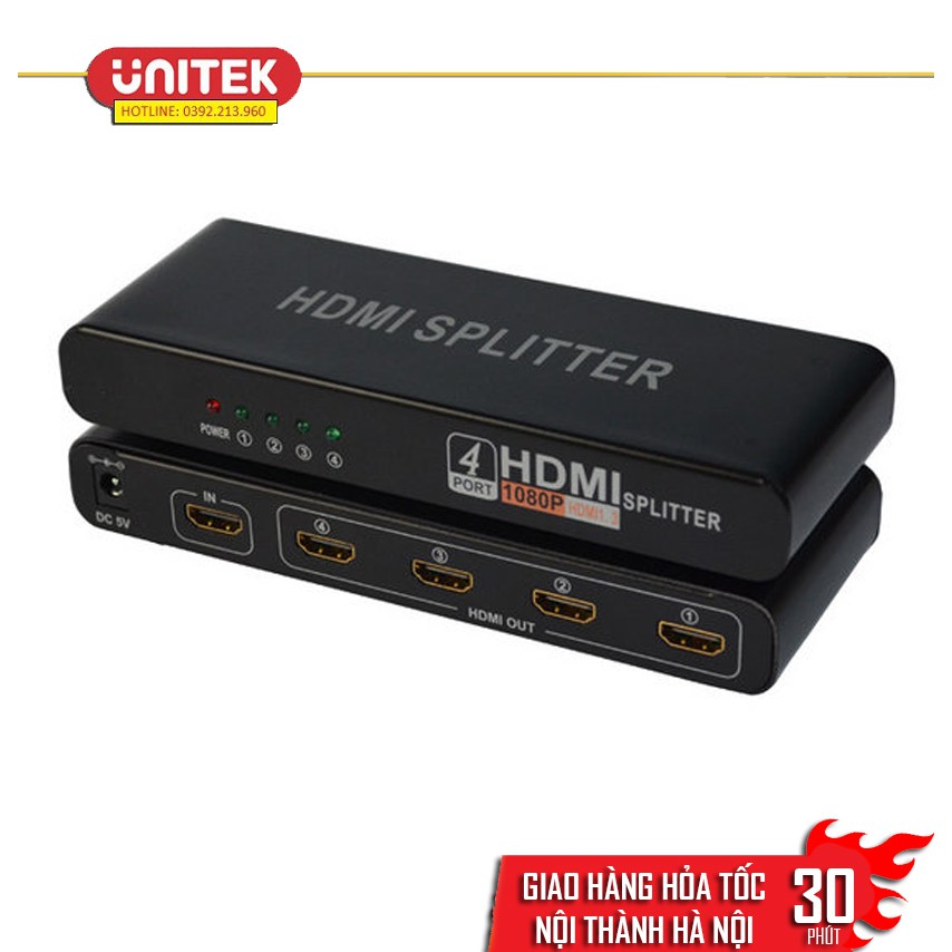 Bộ chia cổng HDMI 1 ra 4 HS104