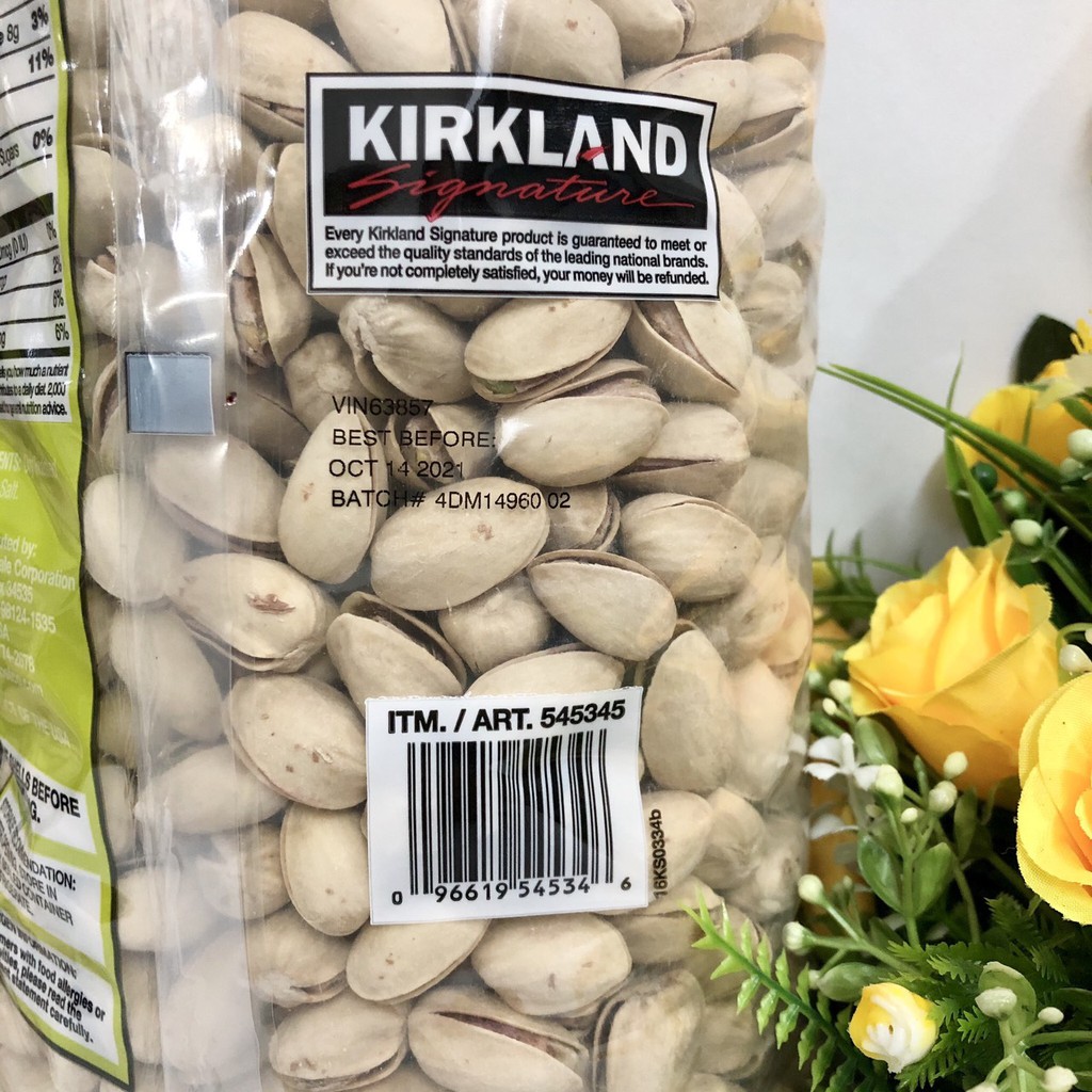 { SALE221 } ❤️ [Date 10/2021] Tách lẻ 100g ~ 70 Hạt dẻ cười Kirkland Pistachios Mỹ (Hạt dẻ rang muối) túi ziplock ( Hàng